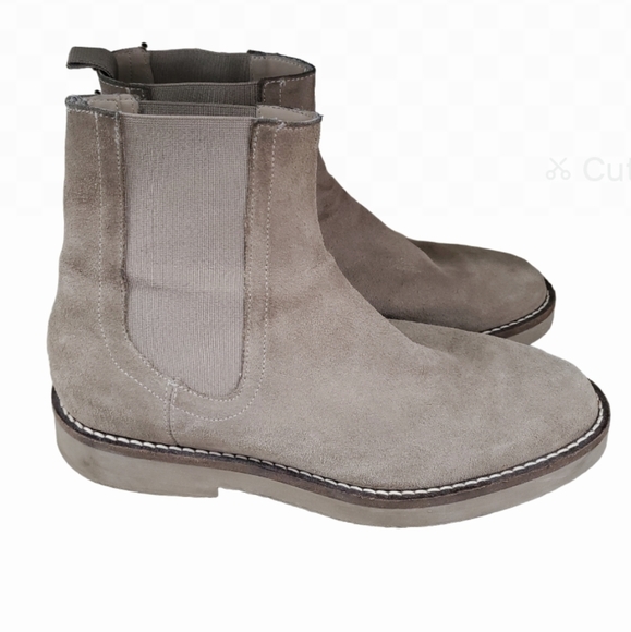 Zara suede high ankle chelsea boots, leather Mens Size 43 Boots - Picture 1 of 5